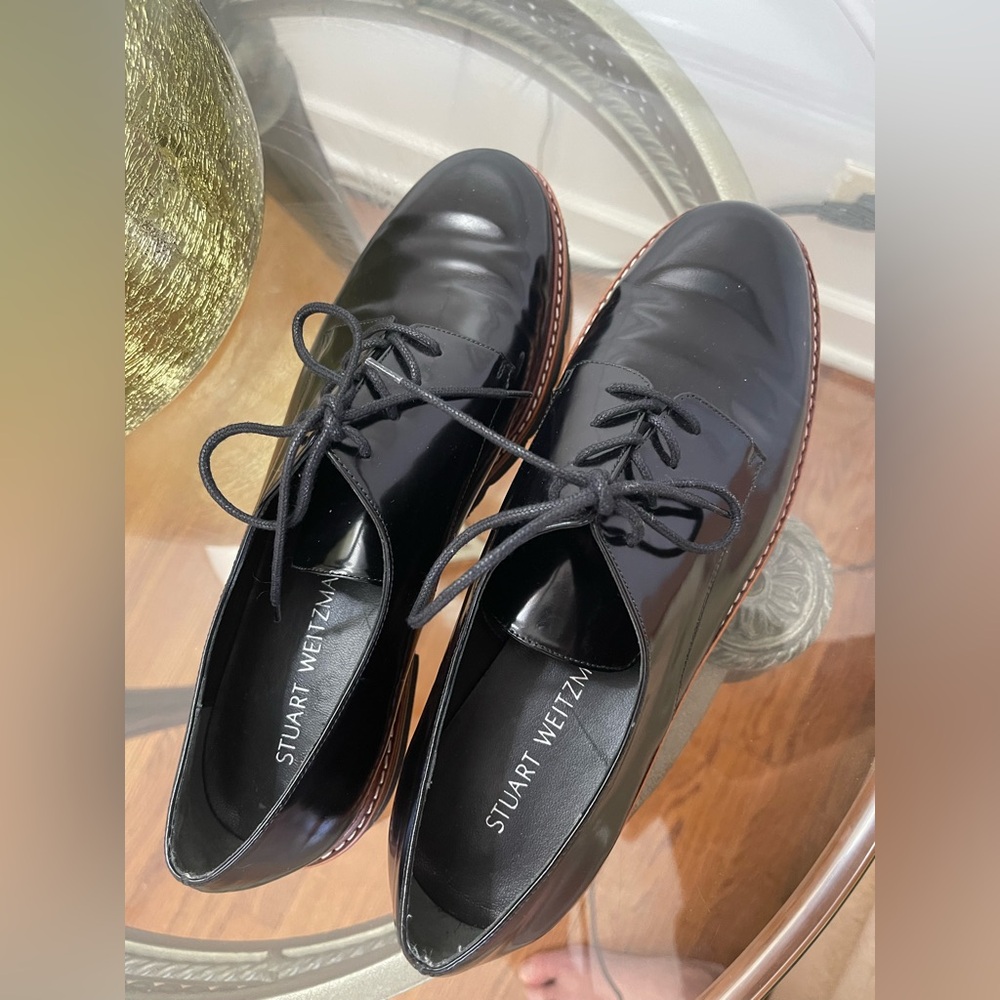 Stuart Weitzman Patent Leather Oxfords